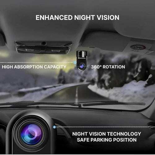 Auto-dashcam med Überwachungskamera
