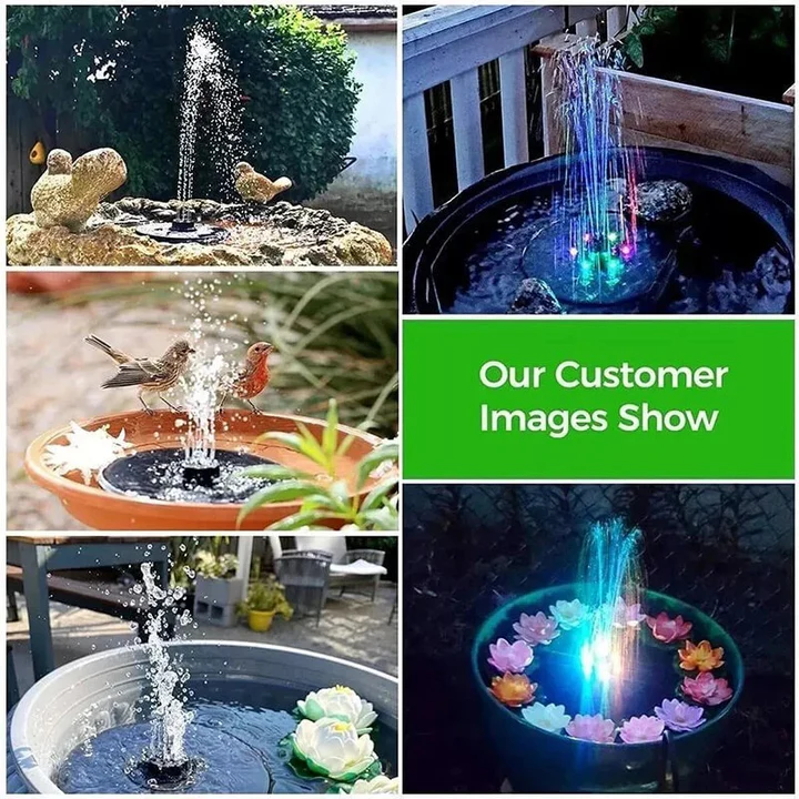 Skanto | Solar Fountain med 60 LED-lamper
