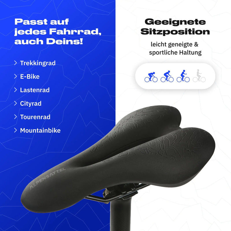 Ergonomisk sykkelsete | Ikke mer rygg- og rumpevondt | Skanto