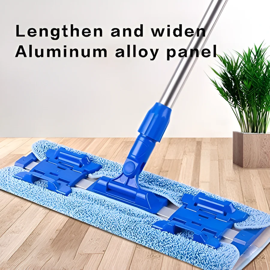 Skanto | Flat Mope med gjenbrukbare vaskbare mopper