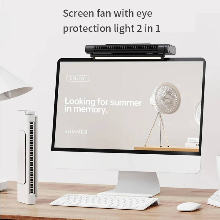Skanto | USB bladfri vifte og skrivebords aircondition for skjermmontering