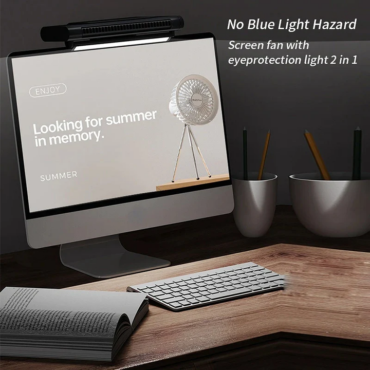 Skanto | USB bladfri vifte og skrivebords aircondition for skjermmontering