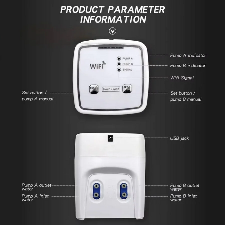 Skanto | WiFi Smart Automatisk Vanning for Planter oppe til 20 Potte