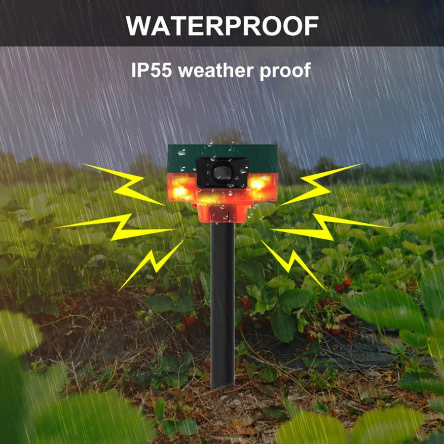 Norvo | 360 Grad Solrepeller for Due, Fugl, Villsvin, Kanin og Hjort