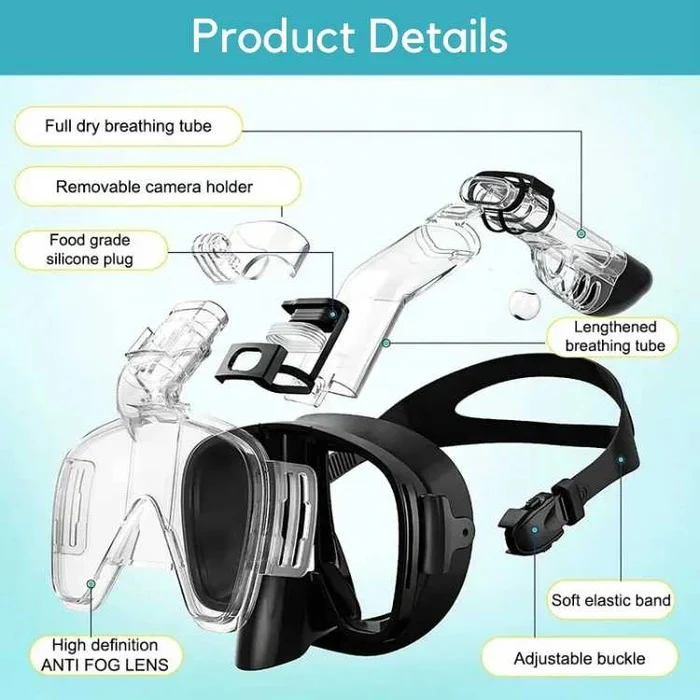 Skanto | Snorkelmaske med tørr toppsystem