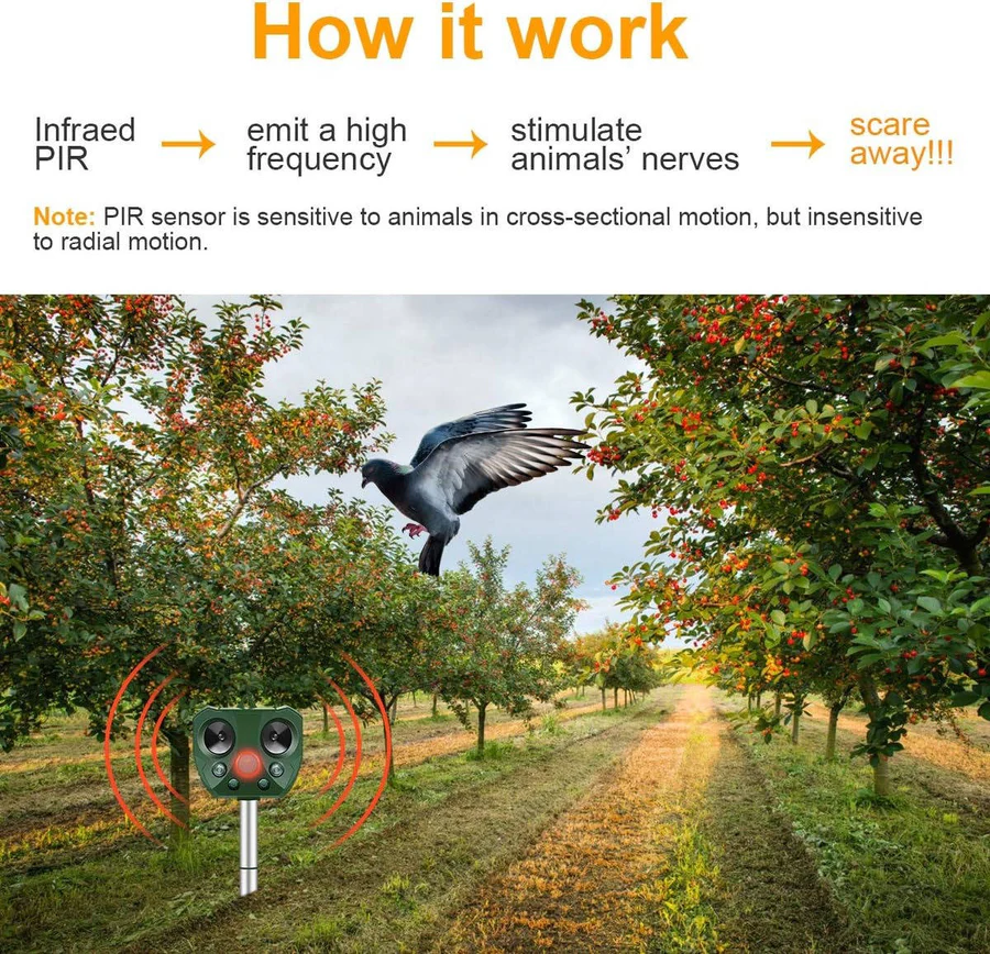 Skanto | Pigeon Bird Scarer Ultrasonic and Pest Defender