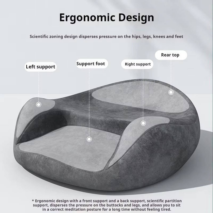 Skanto | Ergonomisk Meditasjonspute, Minne Skum Støtte