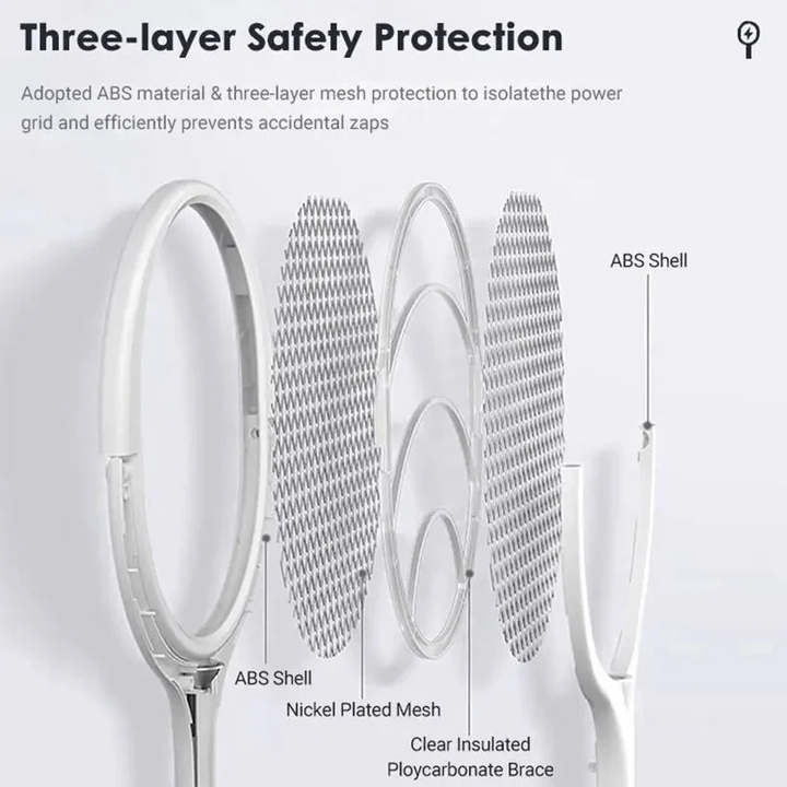 Skanto | 5 i 1 Bug Zapper Racket med hurtiglading