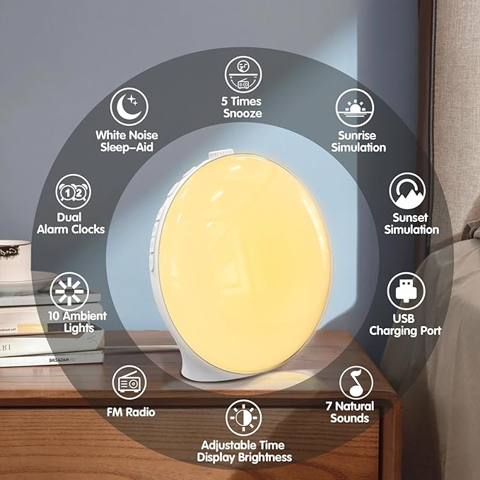 Skanto | Gentle Rise Smart Wake Up Light med Naturlyder