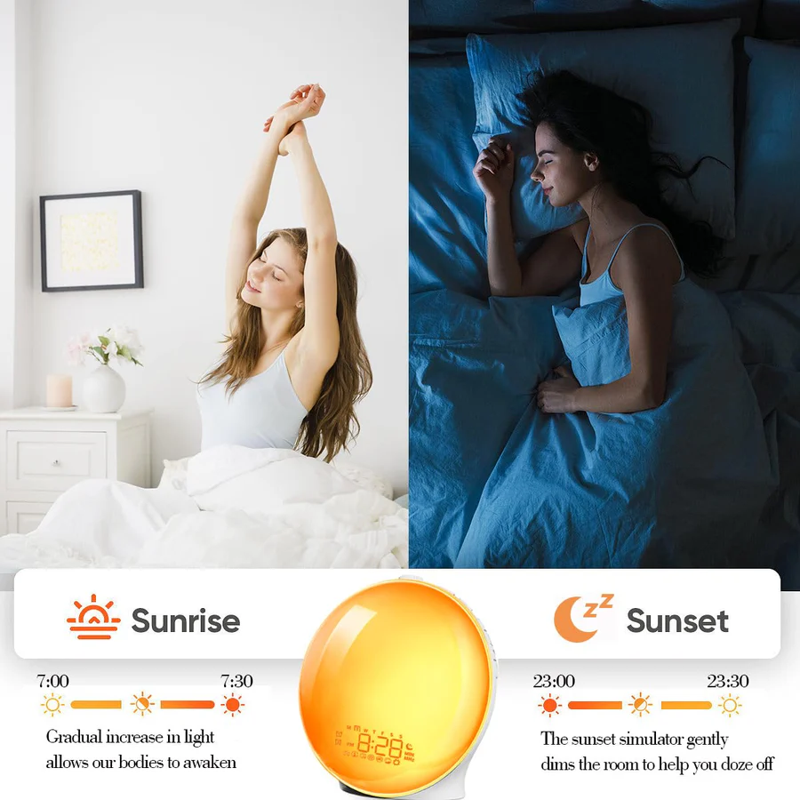 Skanto | Gentle Rise Smart Wake Up Light med Naturlyder