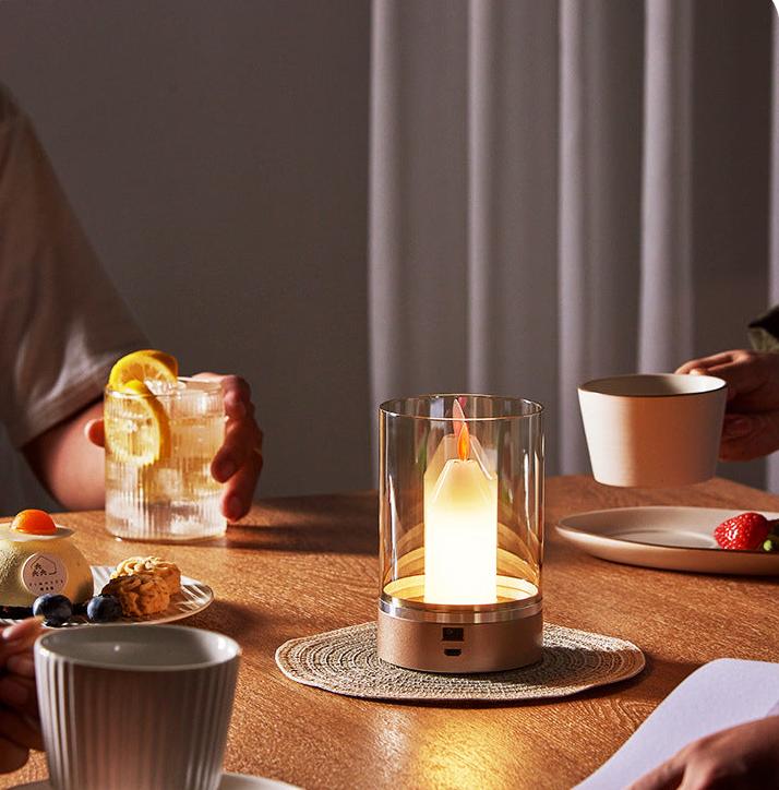 Trådløs LED Mini Lampe – Stemningslys for Fest, Middag og Dekorasjon | Skanto