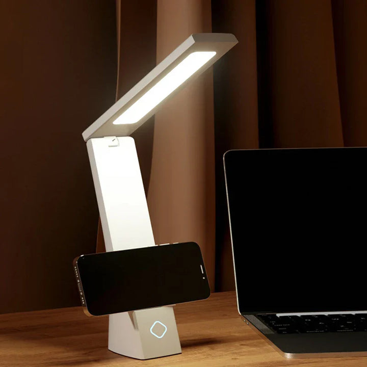 Dimbar LED Skrivebordslampe med Fleksibel Arm – Moderne USB Skrivebordlys for Kontor | Skanto
