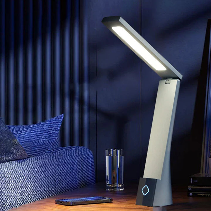 Dimbar LED Skrivebordslampe med Fleksibel Arm – Moderne USB Skrivebordlys for Kontor | Skanto