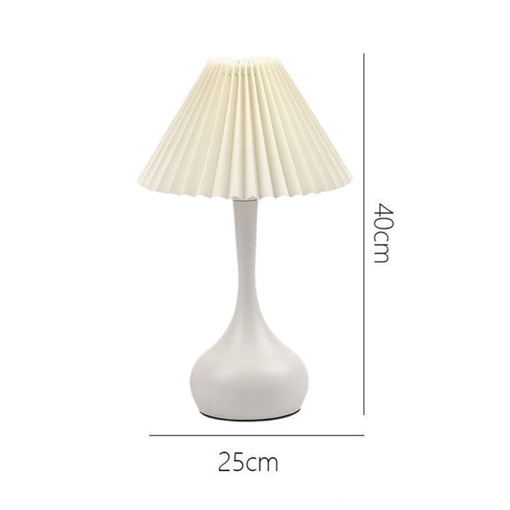 Nordisk Folds lampe med LED lys – Moderne dekorativ bordlampe for stue og soverom | Skanto