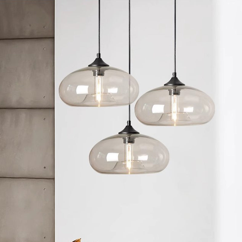 Skanto | Vintage Pendellampe av Farget Glass