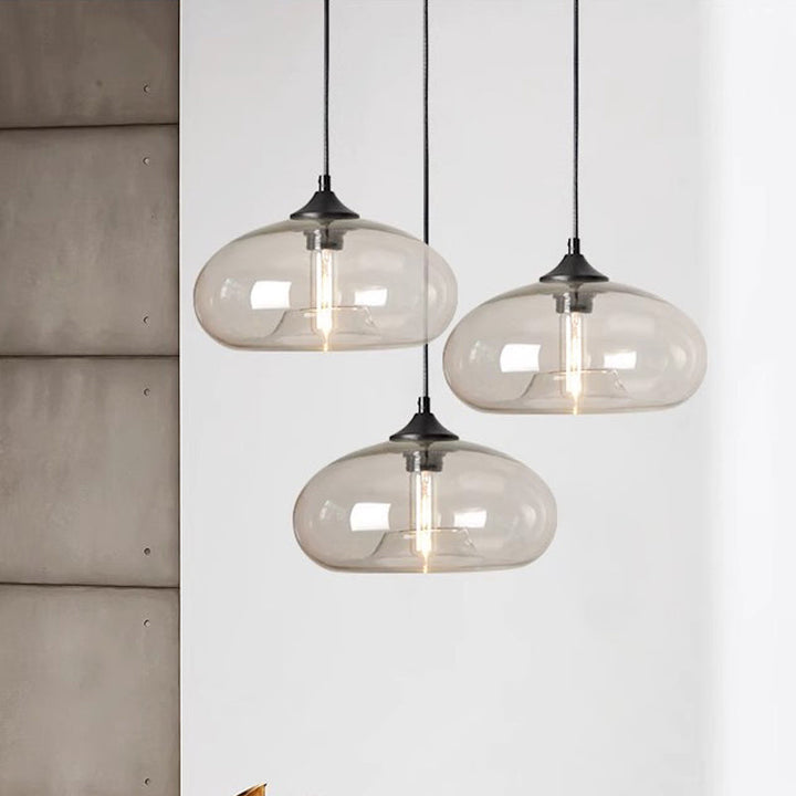 Skanto | Vintage Pendellampe av Farget Glass