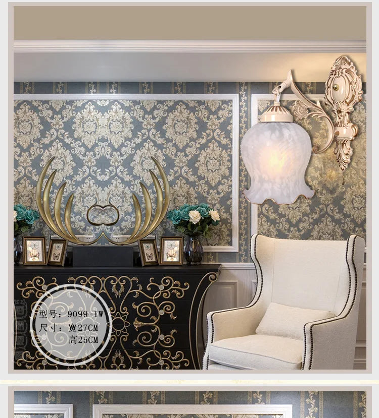 Skanto | Vintage Vegglampe i europeisk stil