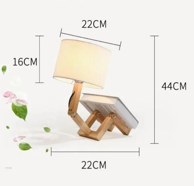 Skanto | Tre Bordlampe med Bokholder - RutanFlex