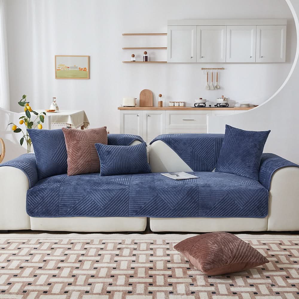 Skanto | PlushGrip – Non-slip plush sofa cover