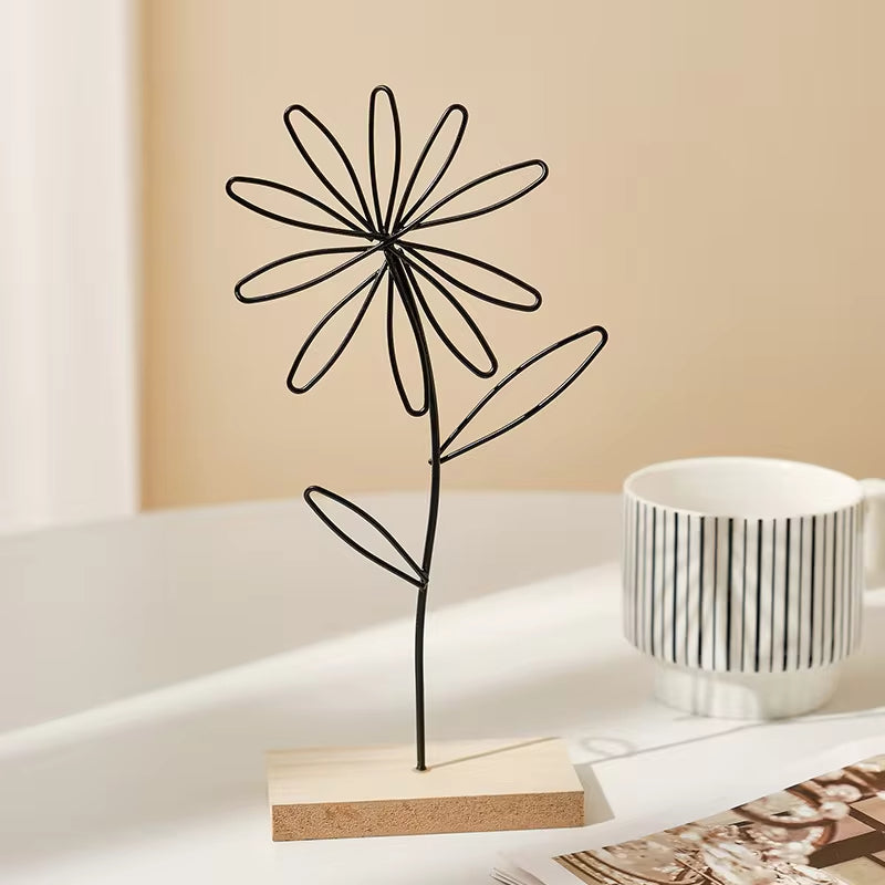 Skanto | Metall inngangsdekorasjon med blomstermotiv