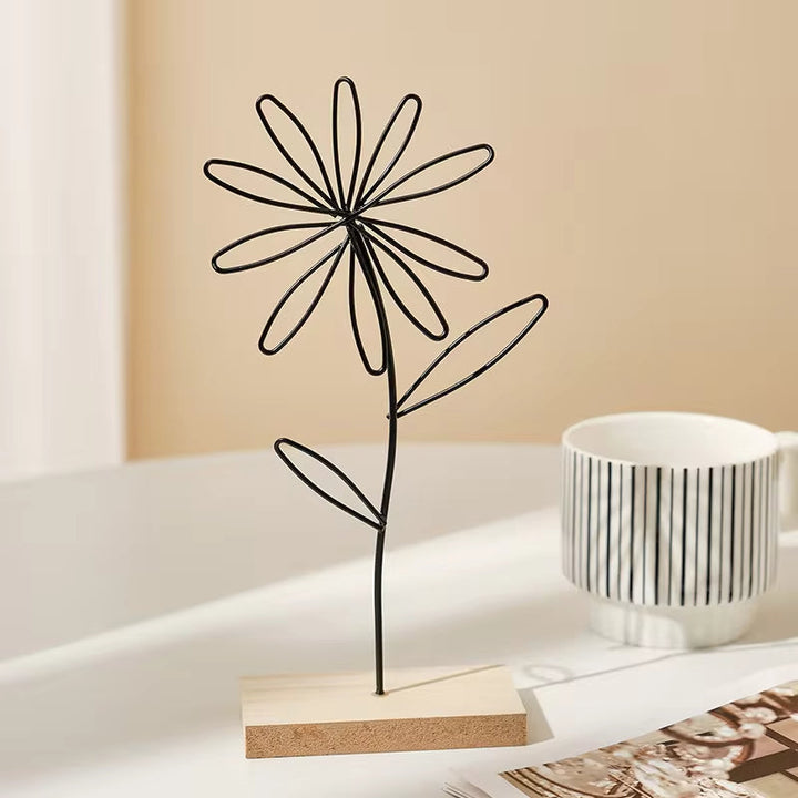 Skanto | Metall inngangsdekorasjon med blomstermotiv