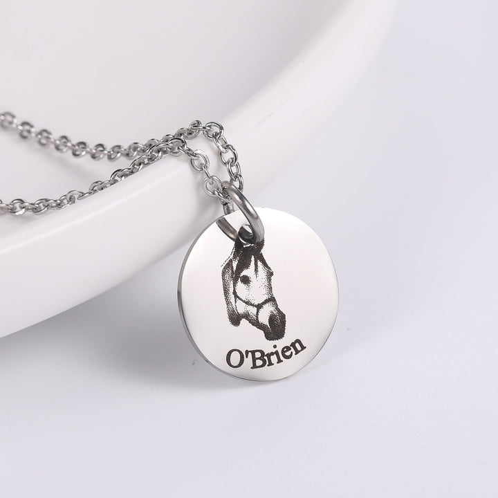 Custom Pet Memorial Necklace Skanto