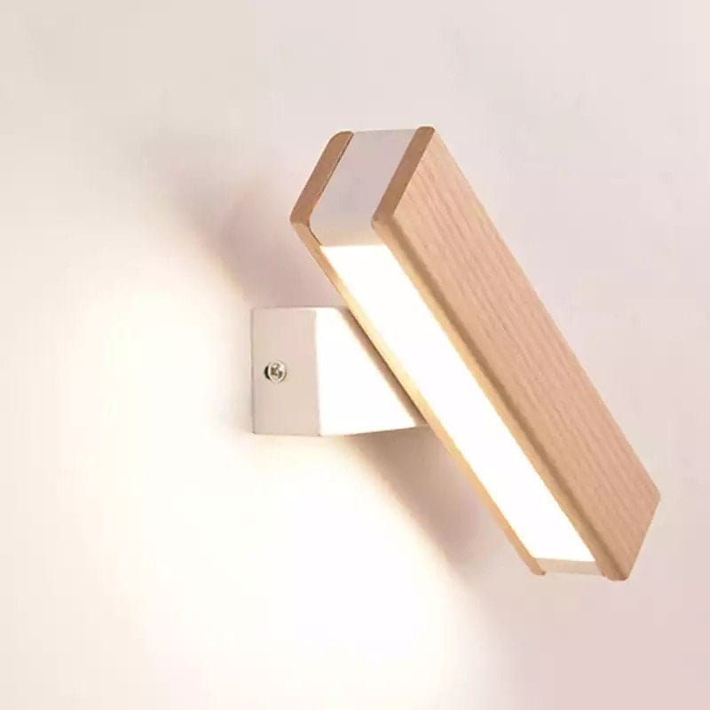 Nordisk svingbar LED vegglampe | Minimalistisk tredesign | Skanto