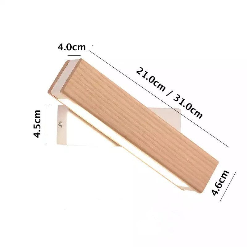 Nordisk svingbar LED vegglampe | Minimalistisk tredesign | Skanto