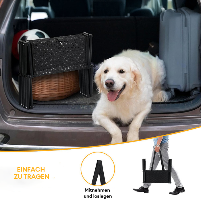 Folding Car Stair for Dogs | Safe Climbing for Puppies | Skanto