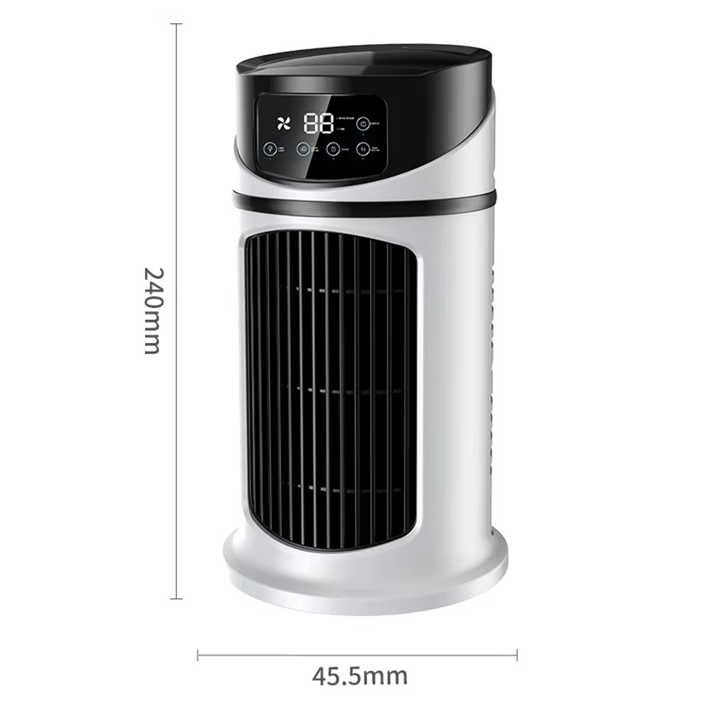 Norvo | ClimaÉlan AirCooler | 3-i-1 dusjefan med luftfukter & LED stemningslys