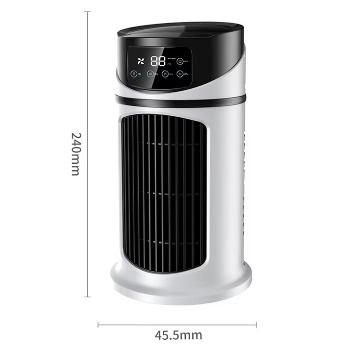 Skanto | ClimaÉlan AirCooler | 3-i-1 dusjefan med luftfukter & LED stemningslys