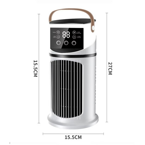 Skanto | ClimaÉlan AirCooler | 3-i-1 dusjefan med luftfukter & LED stemningslys