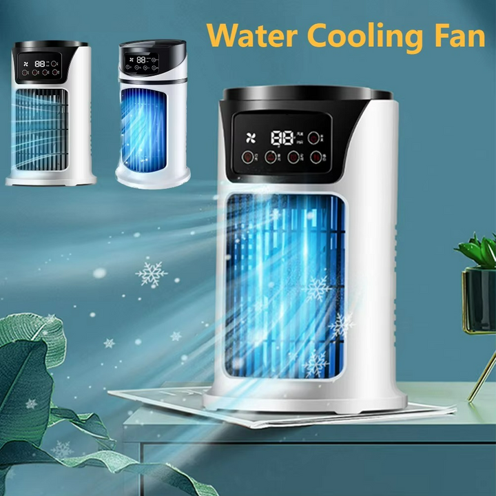 Skanto | ClimaÉlan AirCooler | 3-i-1 dusjefan med luftfukter & LED stemningslys