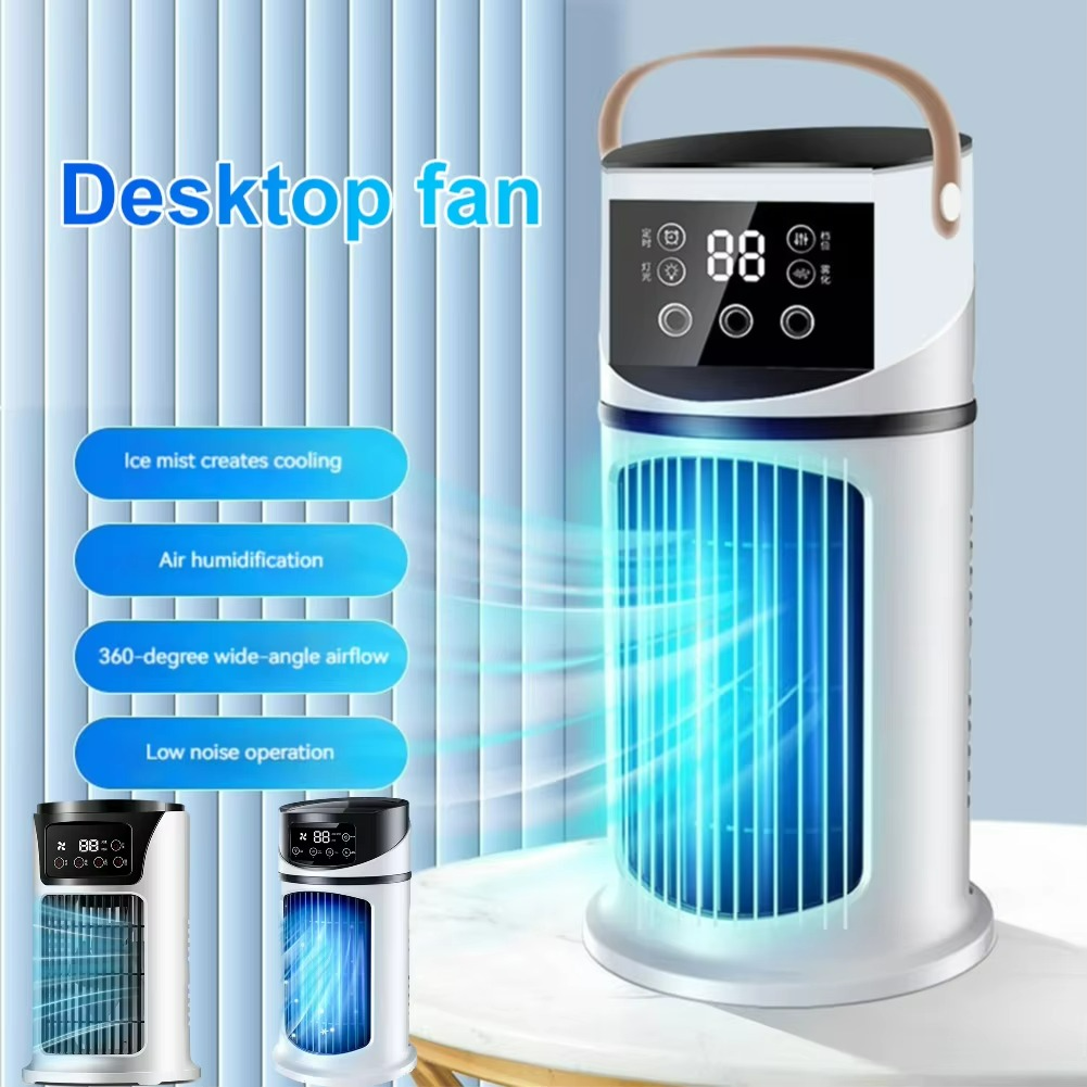 Skanto | ClimaÉlan AirCooler | 3-i-1 dusjefan med luftfukter & LED stemningslys