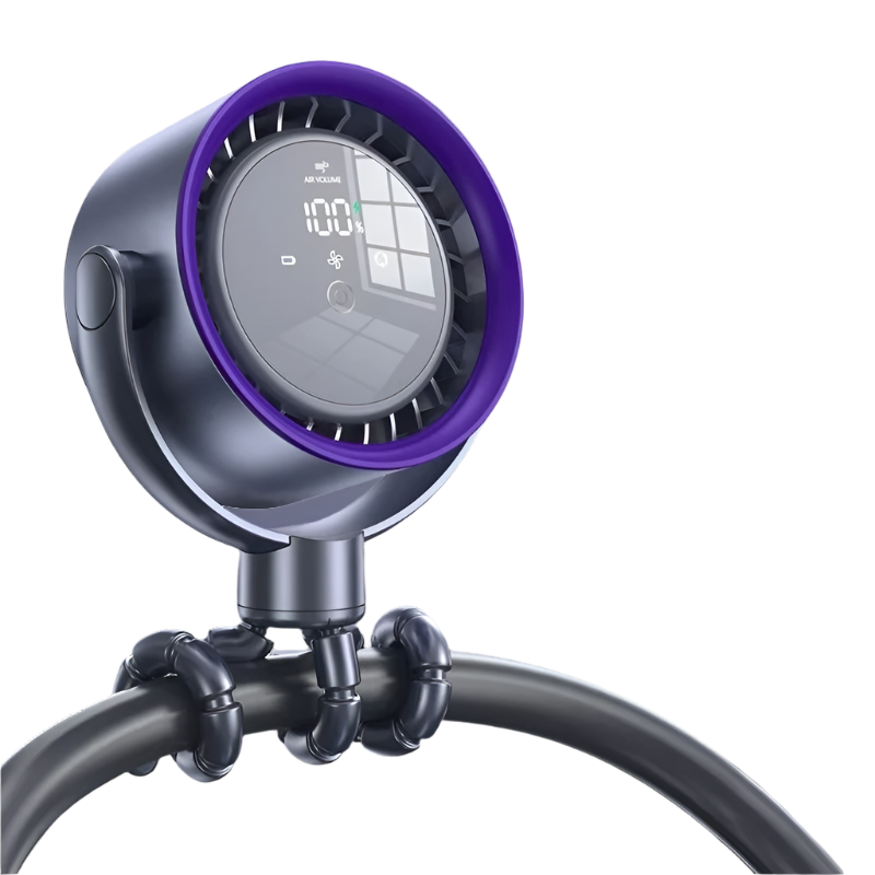Skanto | Mini USB-vifte med batteri, fleksibel montering og mobilitet