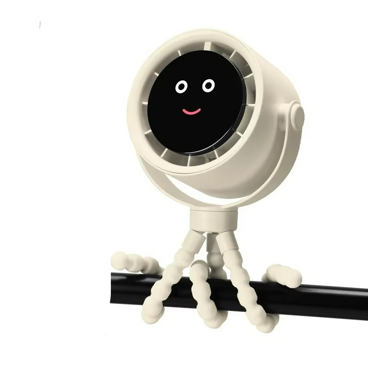 Skanto | Mini USB-vifte med batteri, fleksibel montering og mobilitet