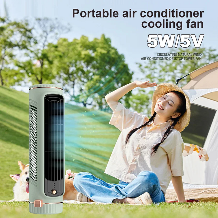 Skanto | Bladeless Bærbar Air Conditioner Tower Fan