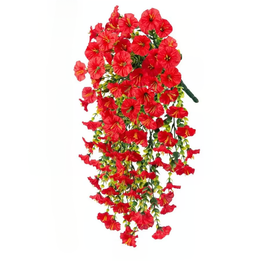 Skanto | UV-resistent kunstig morgenklokke blomst hengende dekor