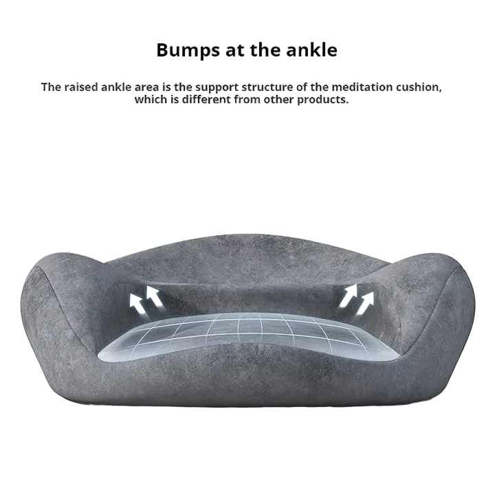Skanto | Ergonomisk Meditasjonspute, Minne Skum Støtte