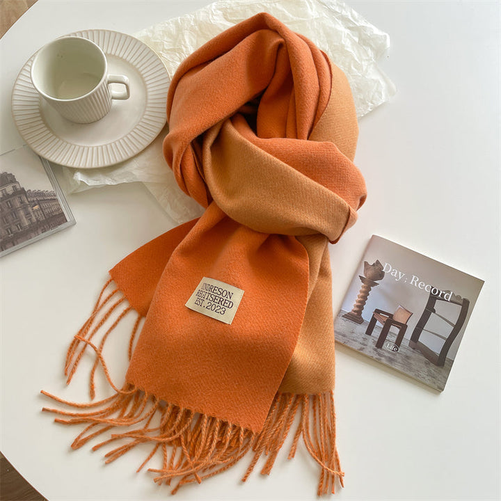 LuxeTwist Skjerf - Elegant Reversibel Pashmina Skanto