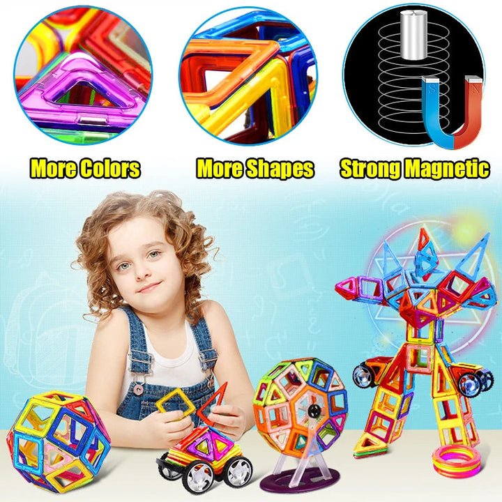 Skanto | 168Pcs Magnetiske Byggekuber