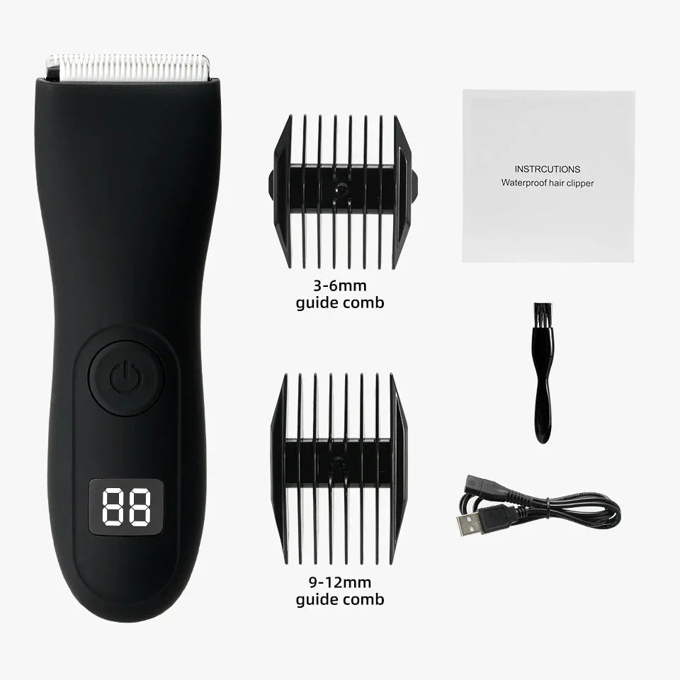 Skanto | Herres kroppshårtrimmer og kvinner razor med bikinivedlegg