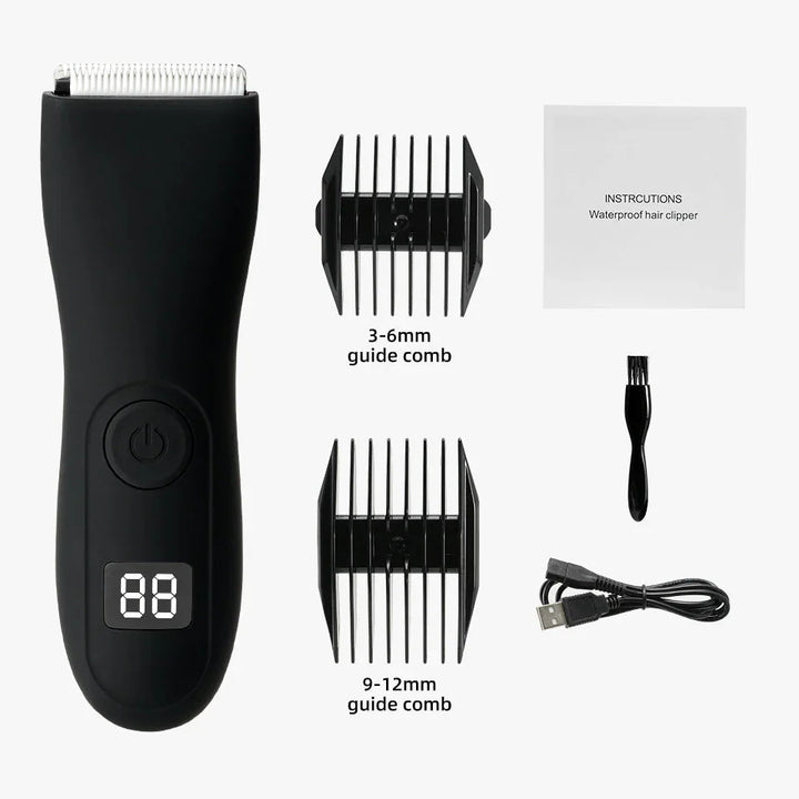 Skanto | Herres kroppshårtrimmer og kvinner razor med bikinivedlegg