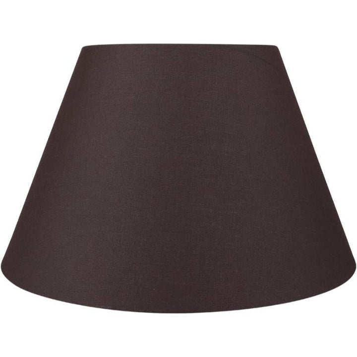 Skanto | Medium lampeskjerm, fat stoff lampeskjerm for bordlampe og gulvlampe, 7x13x7.8 tommer, naturlig ventilert lin, håndlaget, edderkopp (hvit)