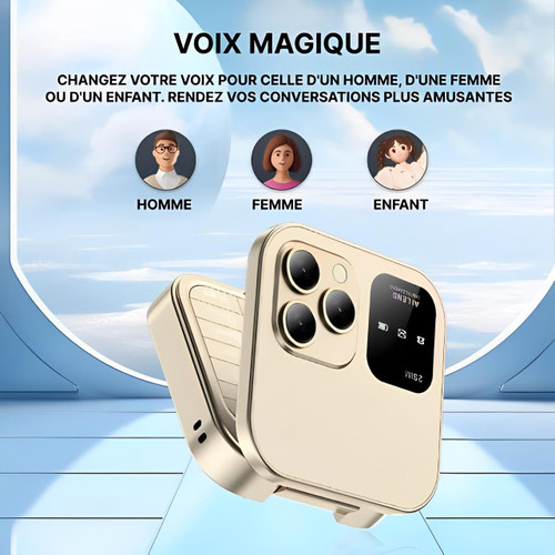 Skanto | Sammenleggbar Flip-Telefon Dual SIM | 1,77" Skjerm | 1000 mAh | Micro USB