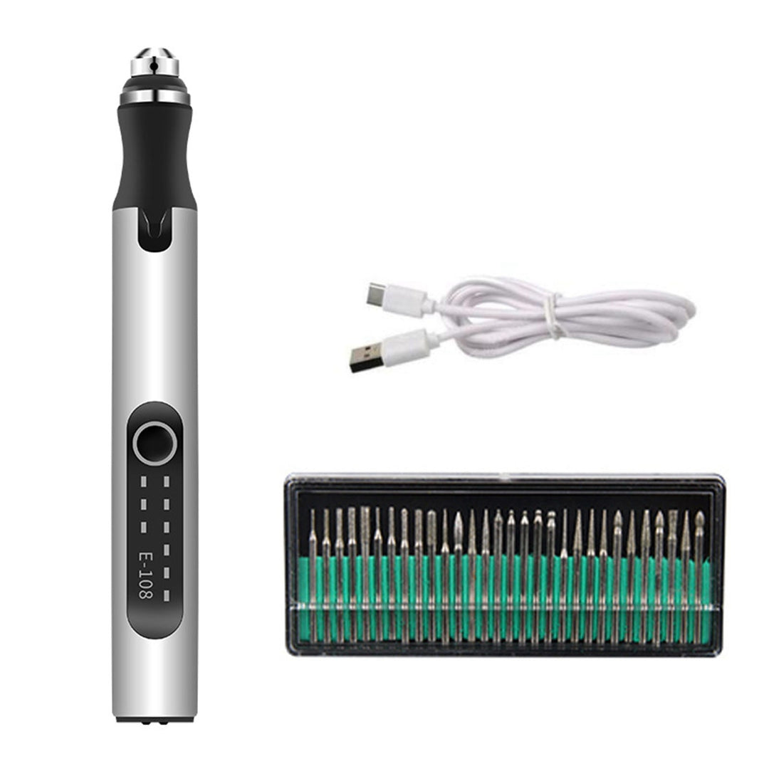 Graveringspenn - egnet for nybegynnere - brukervennlig og intuitiv - 200g. - Inkluderer USB-C hurtigladerkabel - Vekkerklokke | Skanto
