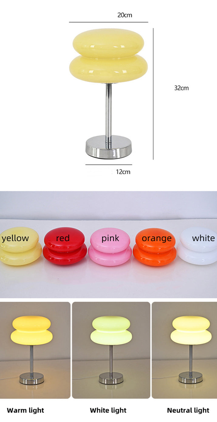 Skanto | DESIGNER GLASS TABLE LAMP - AMBIENT LED LAMP FOR BEDROOM AND STUDY