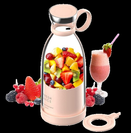 Skanto | Kompakt Bærbar Smoothie Mixer med Fruktbeholder og Drikkelokk