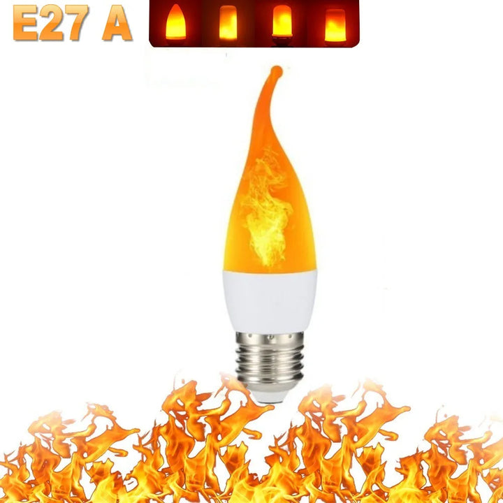 Skanto | LED FLAME LIGHT PARTY LAMP - 4 MODUS SIMULERING ILD