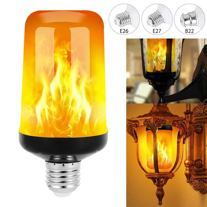 Skanto | LED FLAME LIGHT PARTY LAMP - 4 MODUS SIMULERING ILD